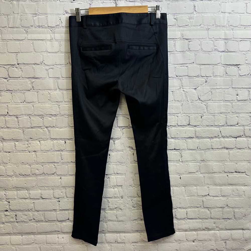 Veronica Beard Ash Seamed Skinny Pants Navy Blue Zippers Women's Size 4 Workwear - Picture 4 of 9